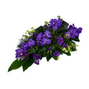 Rouwarrangement Druppel Orchidee Vanda Purple