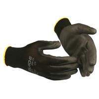 Guide werkhandschoenen - 525 - zwarte nylon / PU - maat 9