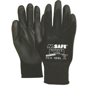 M-Safe Pu-Flex Werkhandschoen B 14-086 Zwart, Xl - 11408610 - 11408610