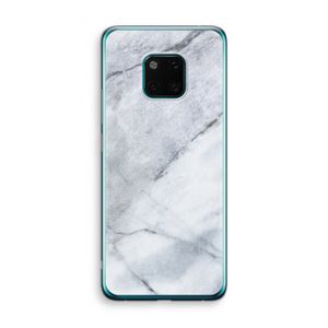 Witte marmer: Huawei Mate 20 Pro Transparant Hoesje