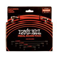 Ernie Ball 6404 patchkabels mono haaks rood (10-pack)
