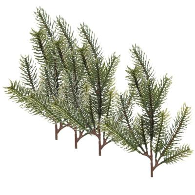 Kersttak/dennentak - 4x - groen - L36 cm - kerstversiering - dennentakken