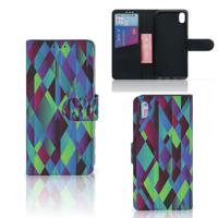 Xiaomi Redmi 7A | Book Case | Abstract Green Blue