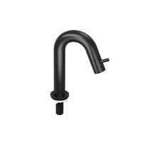 INK Fonteinkraan - 19.5cm - staand - gebogen - messing zwart mat 9902351