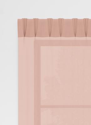 Fernando gordijn - Blush met Driedubbele plooi