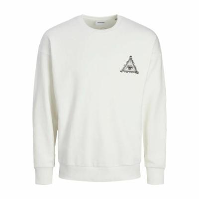Herensweater zonder Capuchon Jack & Jones Jjmystic Wit Bruin - Maat: L