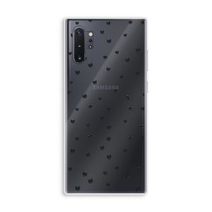 Kleine kattenkopjes: Samsung Galaxy Note 10 Plus Transparant Hoesje