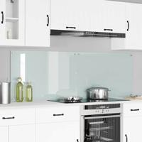 VidaXL Keuken achterwand 2 pcs wit 90 x 60 cm gehard glas