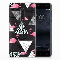 Nokia 5 | TPU Hoesje | Flamingo Triangle