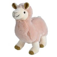 Roze lama knuffels 32 cm knuffeldieren   -