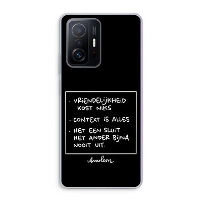 Mijn Motto's: Xiaomi 11T Pro Transparant Hoesje
