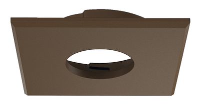 LED afdekring bruin vierkant voor LED inbouwspot 2090 3090