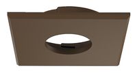 LED afdekring bruin vierkant voor LED inbouwspot 2090 3090