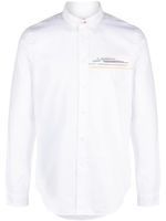 PS Paul Smith chemise en coton à rayures - Blanc