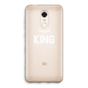 King zwart: Xiaomi Redmi 5 Transparant Hoesje