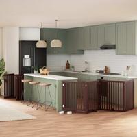 Hondenhek inklapbaar 10 panelen 800 cm populierenhout bruin