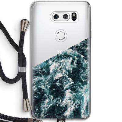 Zee golf: LG V30 Transparant Hoesje met koord