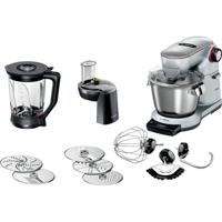 Bosch Küchenmaschine Serie 8 OptiMUM, 1600 Watt, silber Foodprocessor RVS
