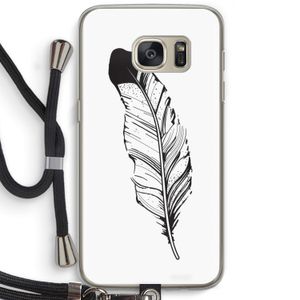 Pluim: Samsung Galaxy S7 Transparant Hoesje met koord