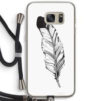Pluim: Samsung Galaxy S7 Transparant Hoesje met koord