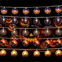 10 leds halloween led licht string pompoen licht string geschilderd spider bat licht string ghost festival feestdecoratie feestelijk feest sfeer licht nachtlampje 1pc Lightinthebox - thumbnail