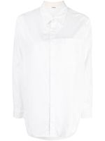 Yohji Yamamoto chemise en coton à manches longues - Blanc