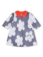 Kenzo Kids robe fleurie à manches courtes - Bleu - thumbnail