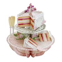 Wenskaart 3D Wedding Cake