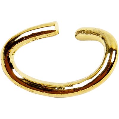 Creativ Company Ring, ovaal, dikte 0,7 mm, verguld, 50 stuk/ 1 doos