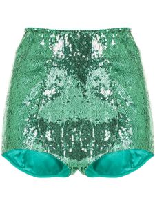 Dolce & Gabbana short brodé de sequins - Vert