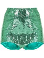 Dolce & Gabbana short brodé de sequins - Vert