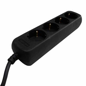 VB Stekkerdoos TCD 4V +RA 1.5 meter 3x1.0mm² zwart