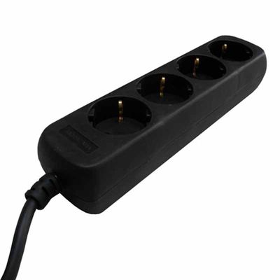 VB Stekkerdoos TCD 4V +RA 1.5 meter 3x1.0mm² zwart