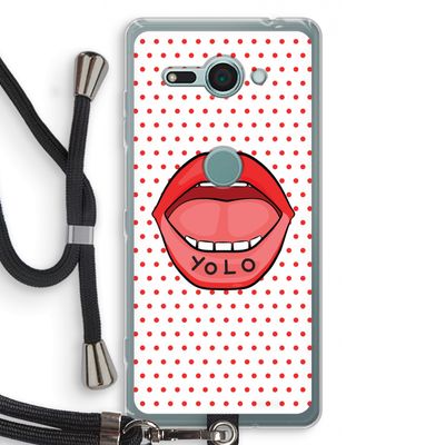 Yolo Denise: Sony Xperia XZ2 Compact Transparant Hoesje met koord