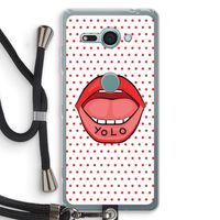 Yolo Denise: Sony Xperia XZ2 Compact Transparant Hoesje met koord