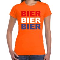 Bier t-shirt oranje voor dames - Koningsdag / EK/WK shirts 2XL  -
