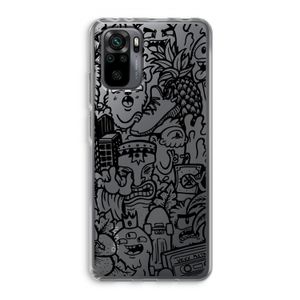 Vexx Black Mixtape: Xiaomi Redmi Note 10 Pro Transparant Hoesje