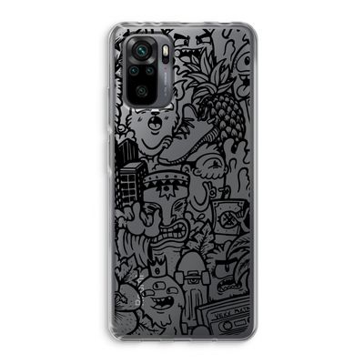 Vexx Black Mixtape: Xiaomi Redmi Note 10 Pro Transparant Hoesje