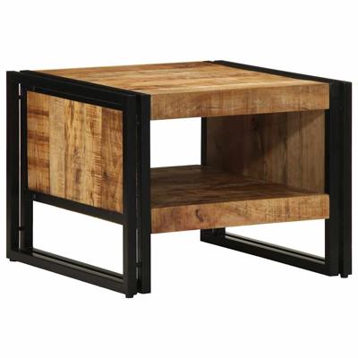 Salontafel 50x50x38 cm massief ruw hout mango