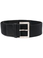 Giorgio Armani Pre-Owned ceinture à boucle carrée (années 2000) - Noir - thumbnail