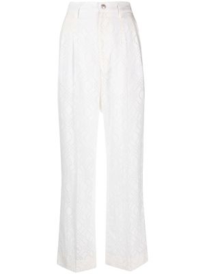 Koché pantalon à coupe ample - Blanc