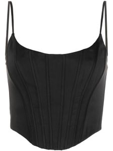 ZIMMERMANN silk corset top - Noir