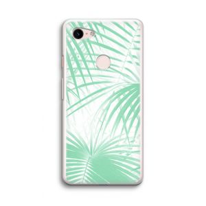 Palmbladeren: Google Pixel 3 Transparant Hoesje