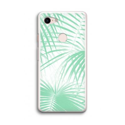 Palmbladeren: Google Pixel 3 Transparant Hoesje