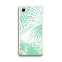 Palmbladeren: Google Pixel 3 Transparant Hoesje
