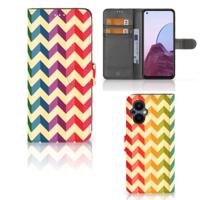 OPPO Reno 8 Lite | OnePlus Nord N20 | Telefoon Hoesje | Zigzag Multi Color