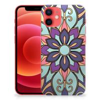 iPhone 12 Mini | TPU Case | Purple Flower