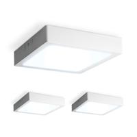 Set van 3 Carolina opbouwspots vierkant - 12 Watt 1160 Lumen - Wit - 6500K daglicht wit - LED downlight - IP20 stofdicht - 160mm Set van 3 Carolina opbouwspots vierkant - 12 Watt 1160 Lumen - Wit - 6500K daglicht wit - LED downlight - IP20 stofdicht - 160mm