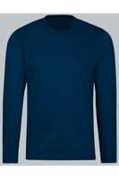 TRIGEMA Regular Fit T-Shirt ronde hals blauw, Effen - thumbnail