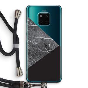 Combinatie marmer: Huawei Mate 20 Pro Transparant Hoesje met koord